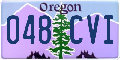 OR license plate 048CVI