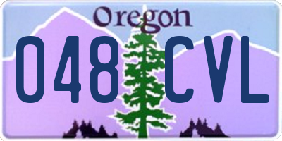 OR license plate 048CVL