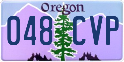 OR license plate 048CVP
