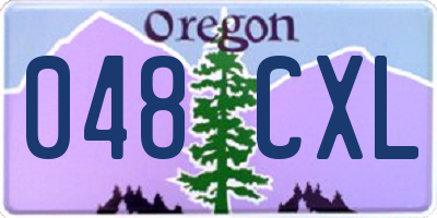 OR license plate 048CXL