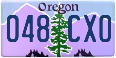 OR license plate 048CXO