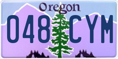 OR license plate 048CYM