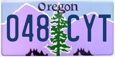 OR license plate 048CYT