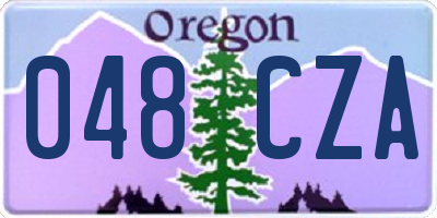 OR license plate 048CZA