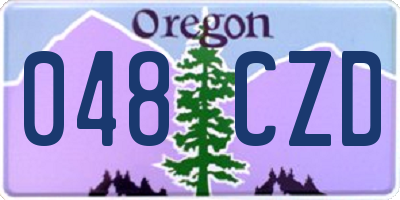 OR license plate 048CZD