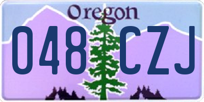 OR license plate 048CZJ