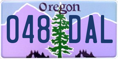 OR license plate 048DAL