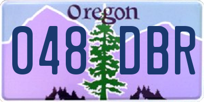 OR license plate 048DBR