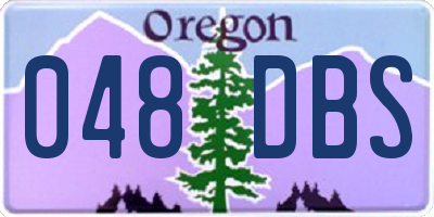 OR license plate 048DBS