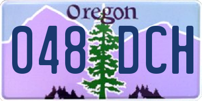 OR license plate 048DCH
