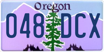 OR license plate 048DCX