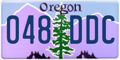 OR license plate 048DDC