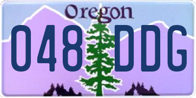 OR license plate 048DDG