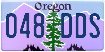 OR license plate 048DDS