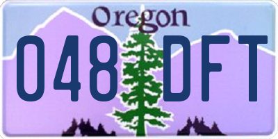 OR license plate 048DFT