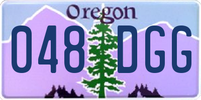 OR license plate 048DGG