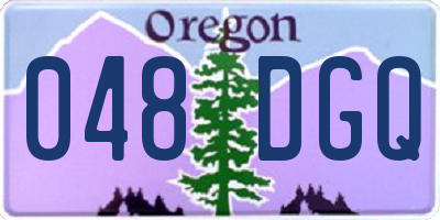 OR license plate 048DGQ