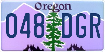 OR license plate 048DGR