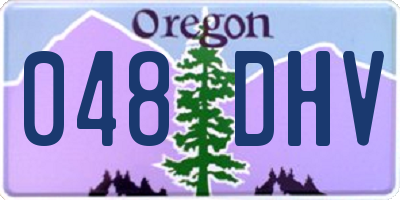 OR license plate 048DHV