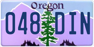 OR license plate 048DIN