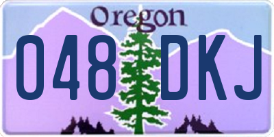 OR license plate 048DKJ