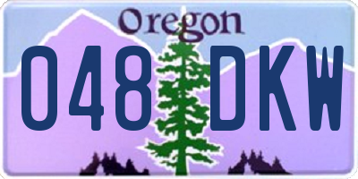 OR license plate 048DKW