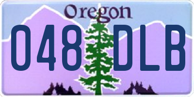 OR license plate 048DLB