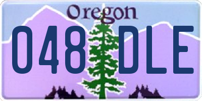 OR license plate 048DLE