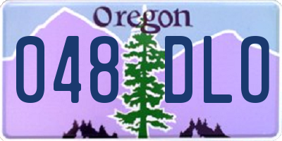 OR license plate 048DLO