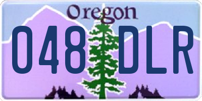 OR license plate 048DLR