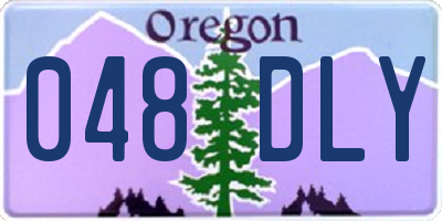 OR license plate 048DLY