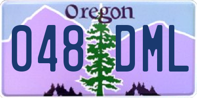 OR license plate 048DML