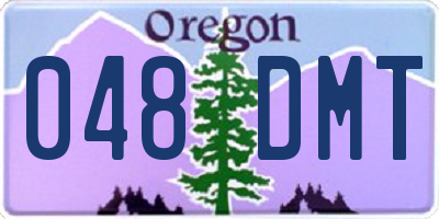 OR license plate 048DMT