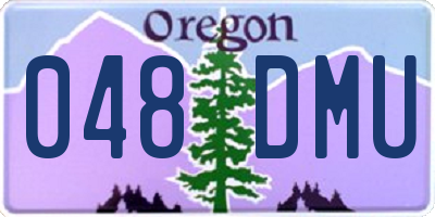 OR license plate 048DMU