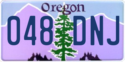 OR license plate 048DNJ