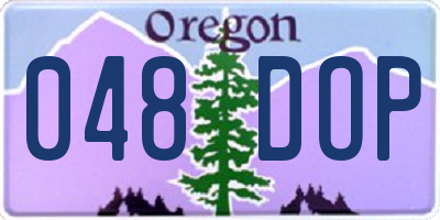 OR license plate 048DOP