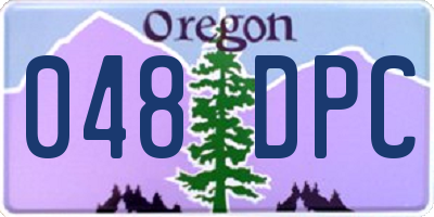 OR license plate 048DPC