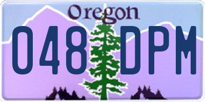 OR license plate 048DPM