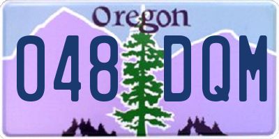 OR license plate 048DQM