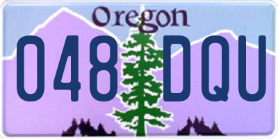 OR license plate 048DQU