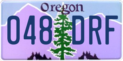 OR license plate 048DRF