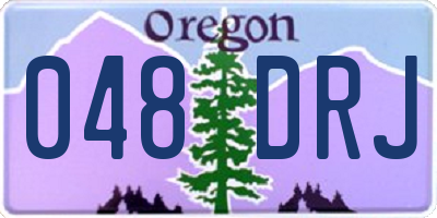OR license plate 048DRJ