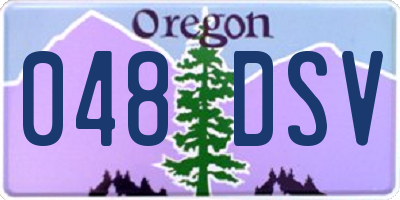 OR license plate 048DSV