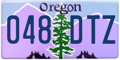 OR license plate 048DTZ