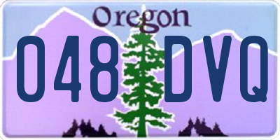 OR license plate 048DVQ