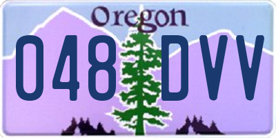 OR license plate 048DVV