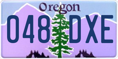 OR license plate 048DXE