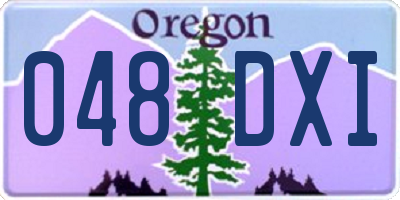 OR license plate 048DXI