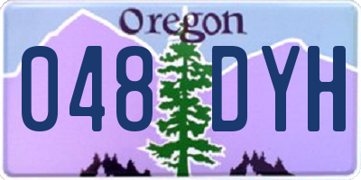 OR license plate 048DYH