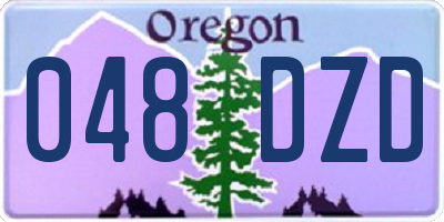 OR license plate 048DZD